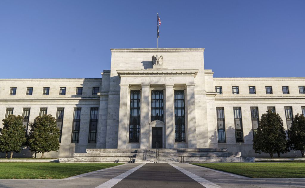 Office of the United States central bank, Federal Reserve, in Washington DC, November 2020.