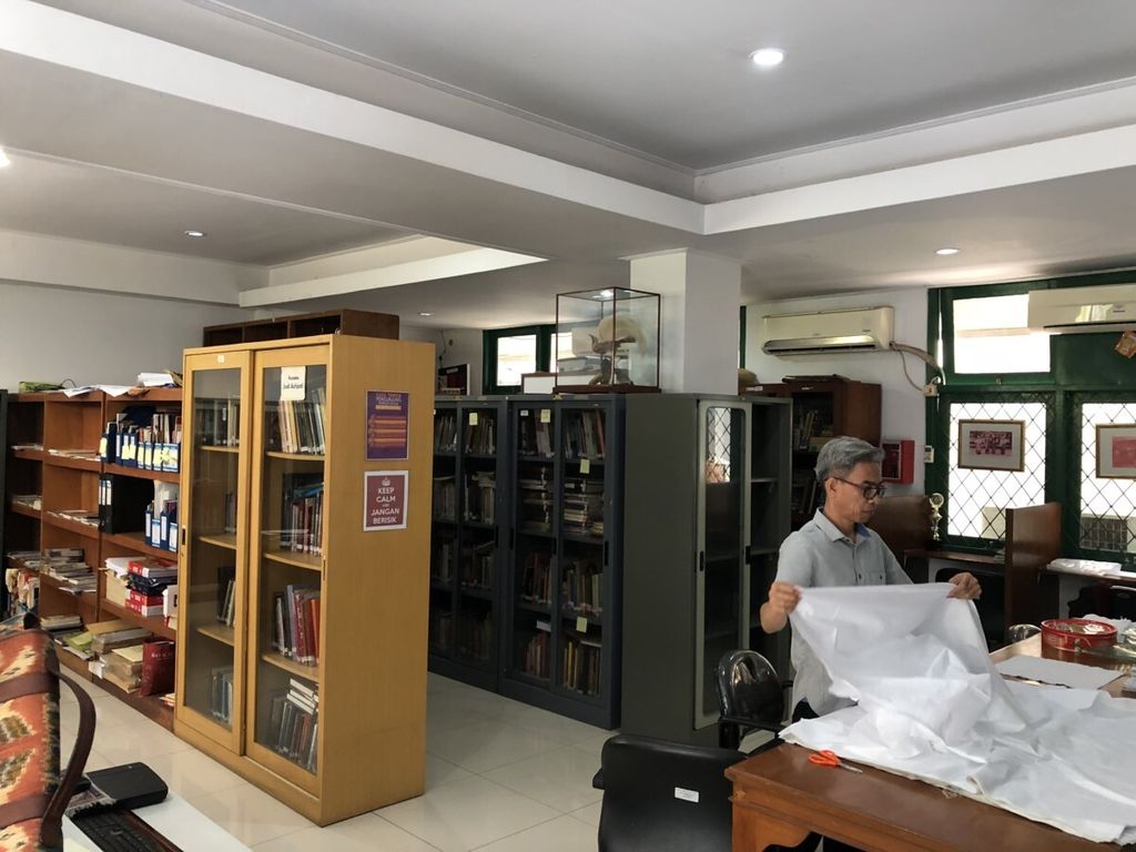Suasana Perpustakaan Museum Tekstil, Sabtu (8/9/2018).