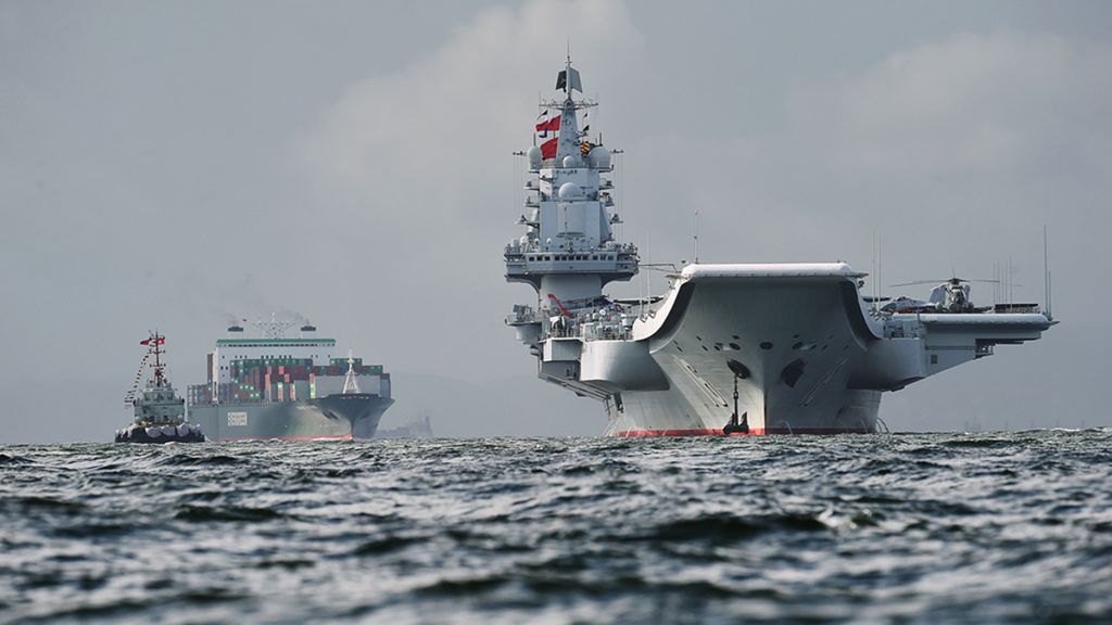 Kapal induk milik Angkatan Laut China, Liaoning, tiba di Hong Kong pada 7 Juli 2017. Pada awal Mei 2022, PLA mengerahkan kapal induk Liaoning, 2 pesawat pembom HJ6, serta belasan jet tempur dan helikopter serbu untuk latihan di timur Taiwan.