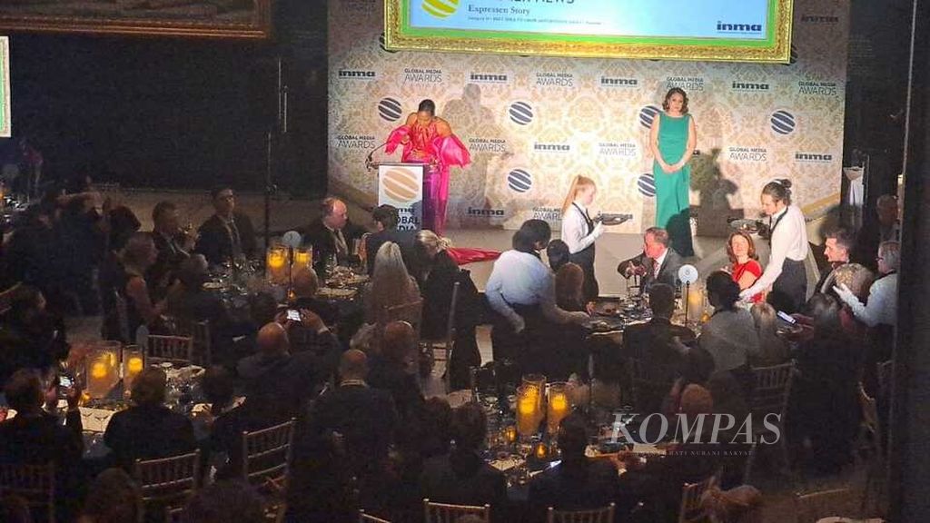 The atmosphere at the evening of the 2024 INMA Global Media Award at the Victoria and Albert Museum in London, England, Thursday (25/4/2024) evening.