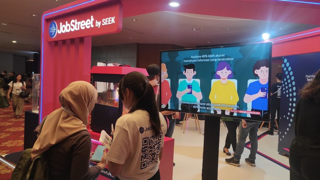JobStreet berpartisipasi di acara Tech in Asia Conference 2023, Rabu-Kamis (18-19/10/2023), di Jakarta.