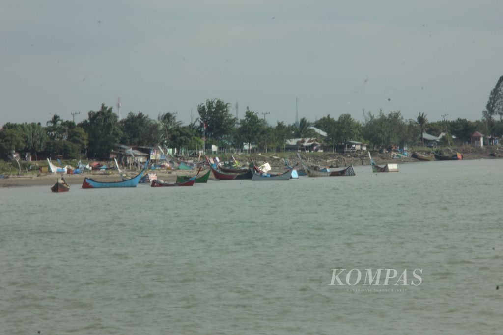 Suasana Desa Alue Naga, Kecamatan Syiah Kuala, Banda Aceh, Senin (26/12/2022). Desa ini hancur lebur saat diterjang tsunami 2004 silam.
