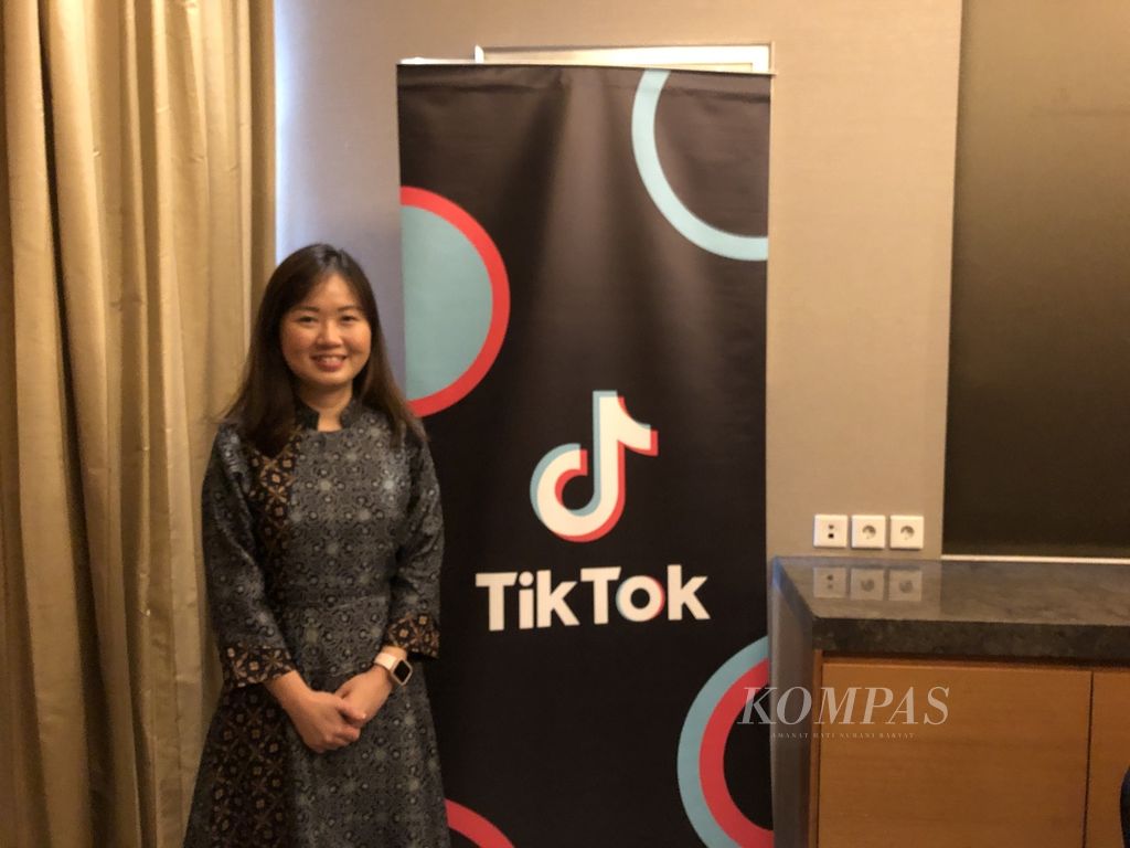 Head of Public Policy Tiktok Asia Tenggara, Teresa Tan saat ditemui di acara Tiktok Southeast Asia Impact Forum pada Kamis (15/6/2023) di Jakarta.