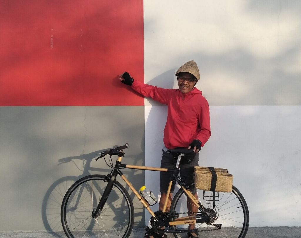 Singgih Susilo Kartono, pembuat sepeda bambu. dari Temanggung.