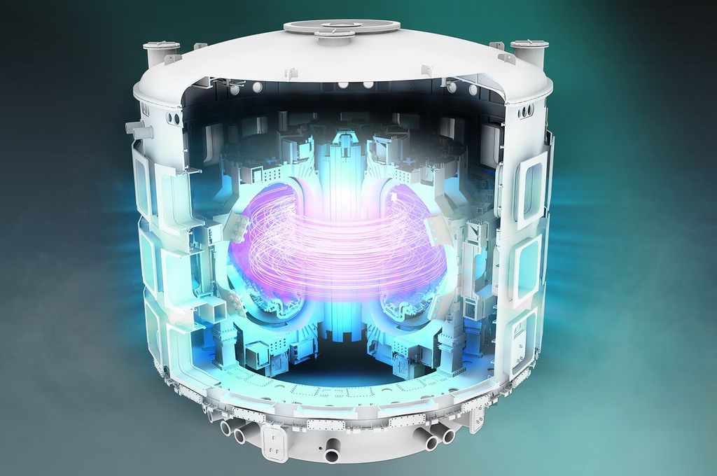 Reaktor nuklir fusi atau tokamak ITER (Reaktor Eksperimental Termonuklir Internasional) menjadi tokamak terbesar di dunia yang mampu menampung plasma hingga 840 meter kubik. Daya tampung plasma yang besar akan menghasilkan energi fusi yang besar pula. 