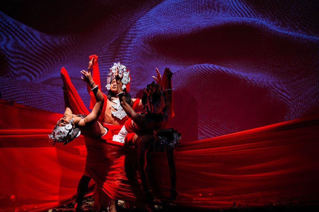 Pementasan Teater Monolog "Drupadi", 15 Oktober 2023, dalam rangkaian Festival Seni Bali Jani di Taman Budaya Bali, Denpasar. 