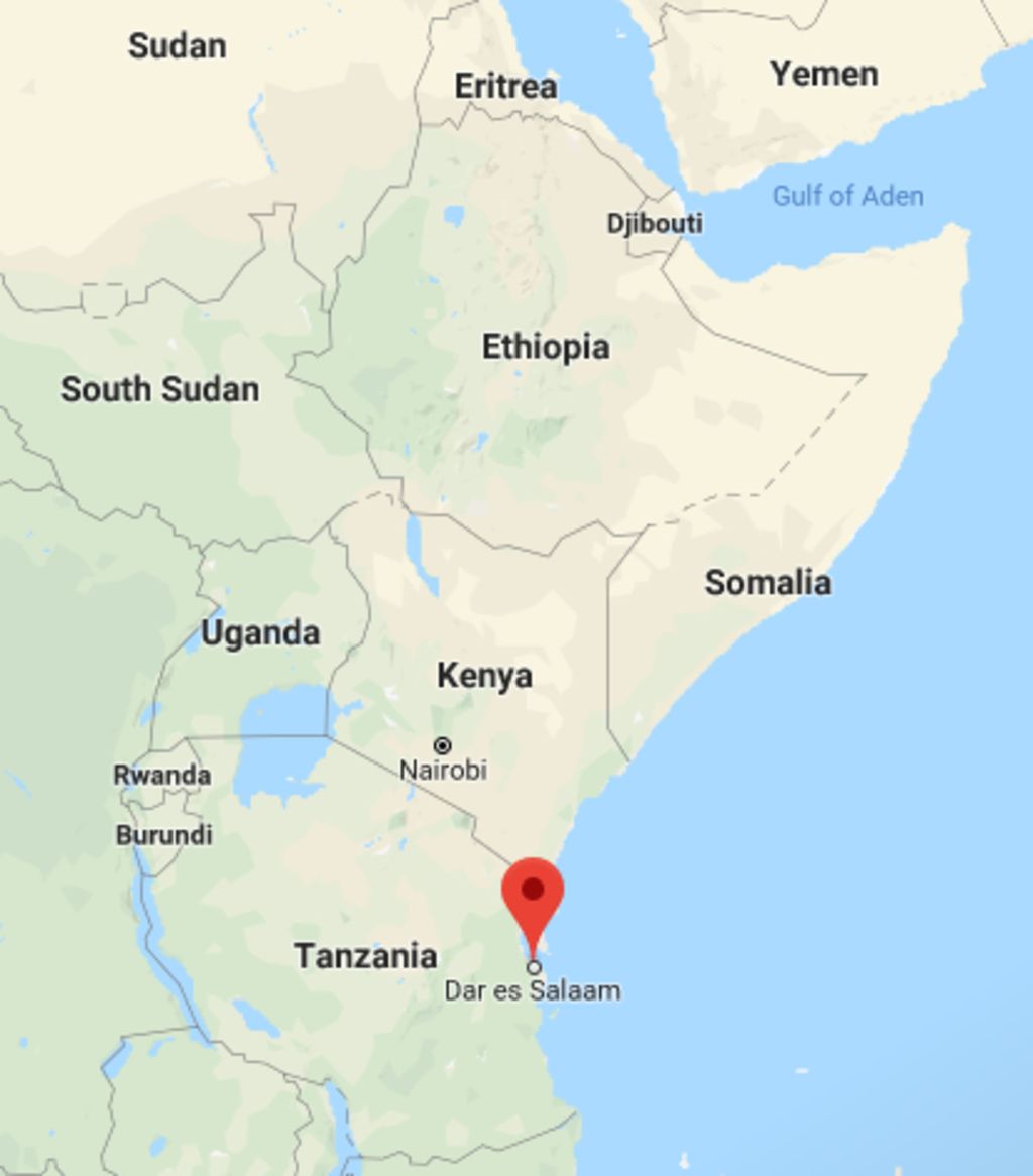 Peta lokasi Tanzania