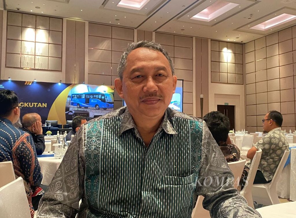 Wakil Ketua Pemberdayaan dan Pengembangan Wilayah Masyarakat Transportasi Indonesia (MTI) Pusat Djoko Setijowarno di Jakarta Pusat, Selasa (23/1/2024).