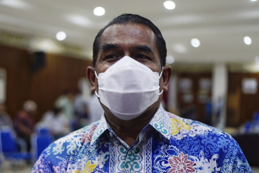 Penjabat Sekretaris Daerah Kota Balikpapan Muhaimin saat diwawancara, Jumat (4/3/2022).