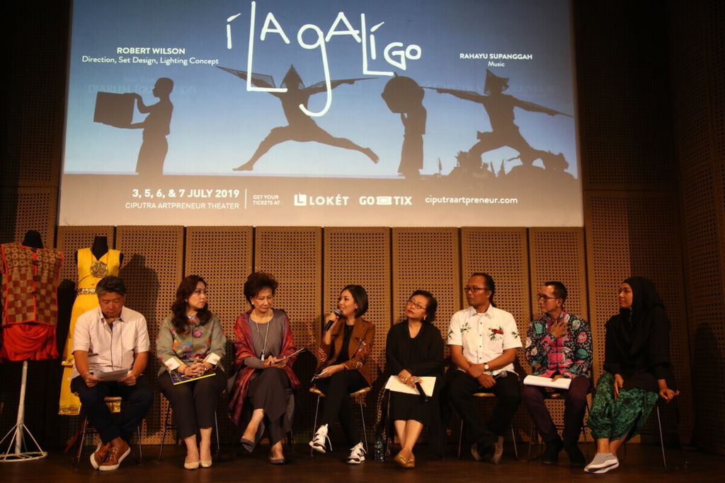 Press conference ahead of the I La Galigo stage in Jakarta, on  Thursday (13/6/2019).