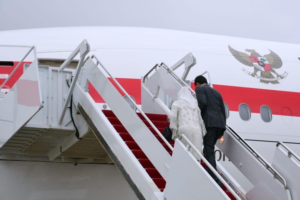 Setelah lima hari kunjungannya di Amerika Serikat, Presiden Joko Widodo dan Ibu Iriana bertolak menuju Tanah Air pada Sabtu (14/5/2022).