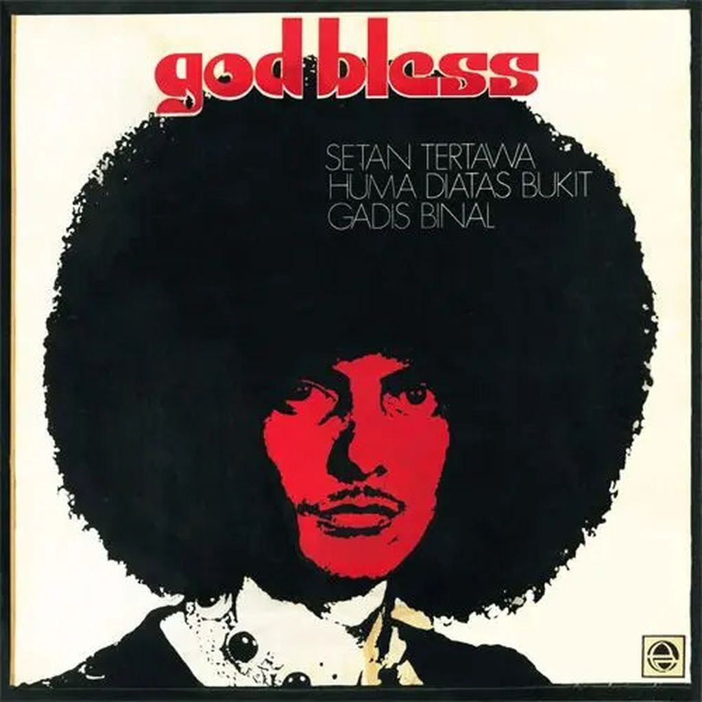Sampul album pertama God Bless, rilisan 1975.