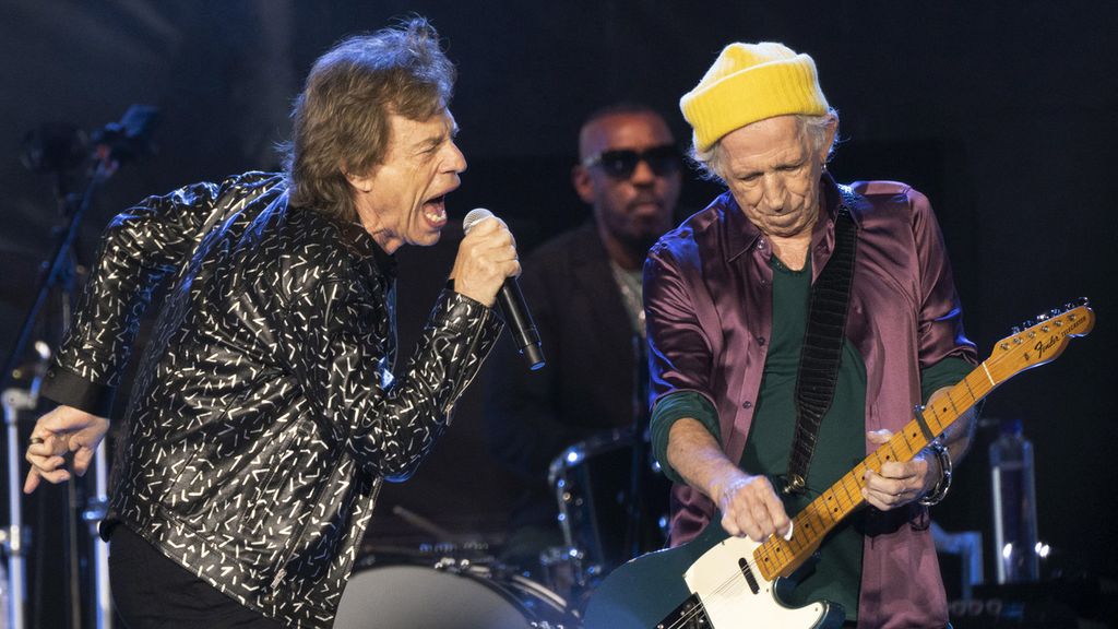 The Rolling Stones tampil pada No Filter Tour, Senin, 4 Oktober 2021, di Heinz Field, North Shore, Pittsburgh. 