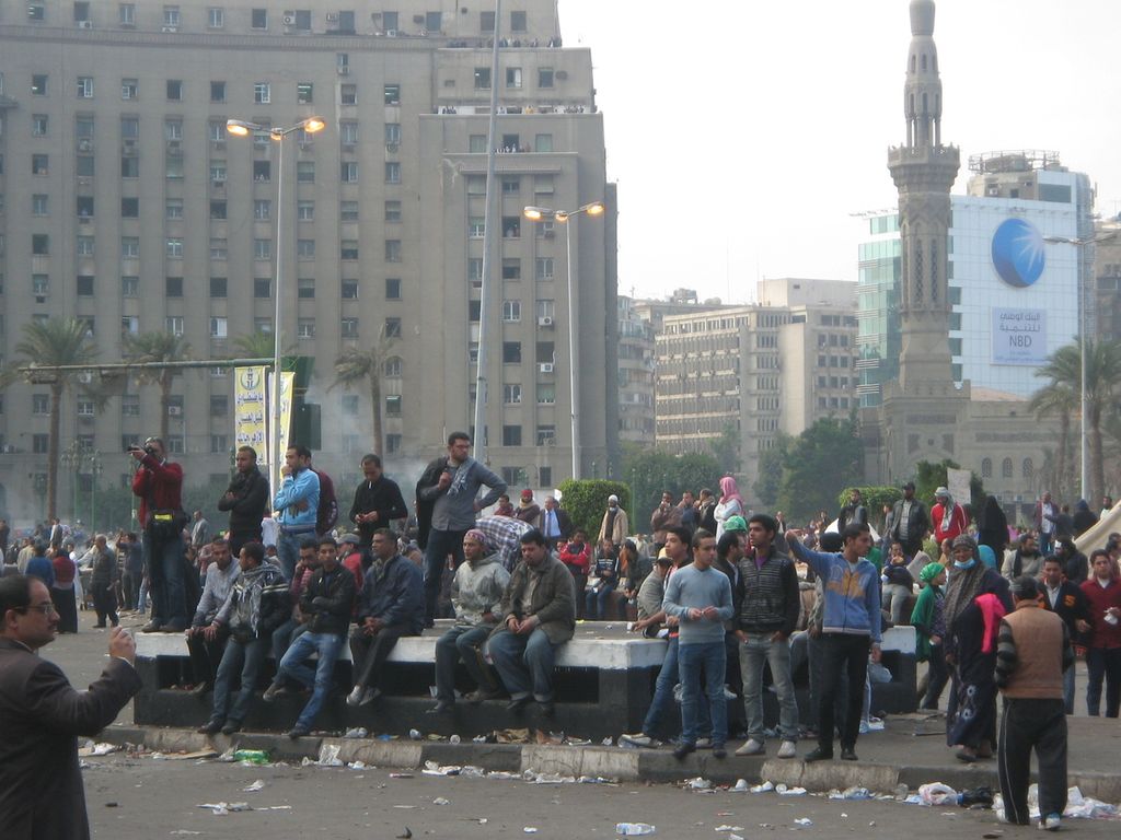 Alun-alun Tahrir, Mesir, terekam pada 21 November 2011. 