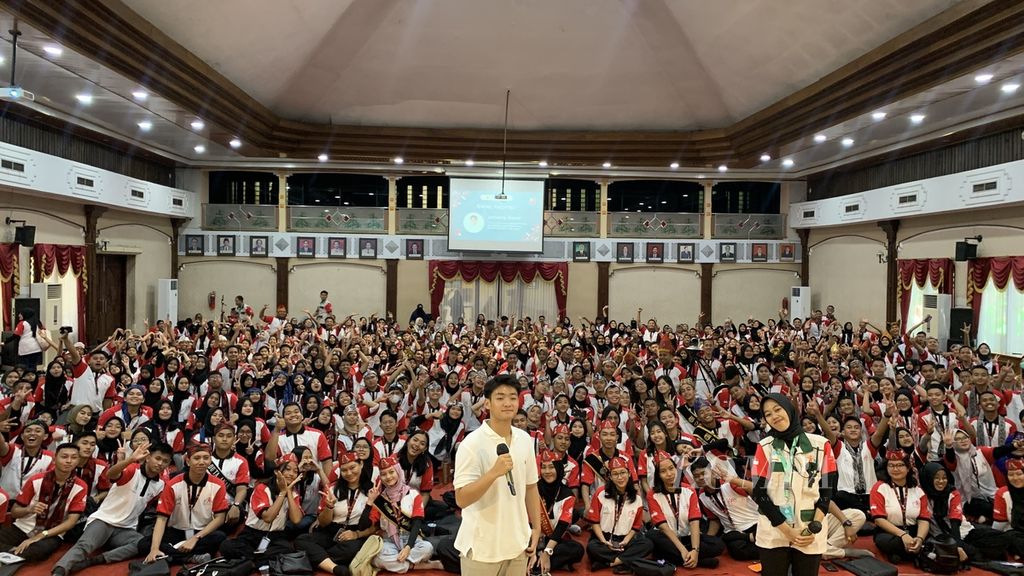 Gelar wicara tentang Peran Anak dalam Pelestarian Lingkungan” yang menjadi rangkaian Hari Anak Nasional 2023 di Semarang, Jawa Tengah, Jumat (21/7/2023).