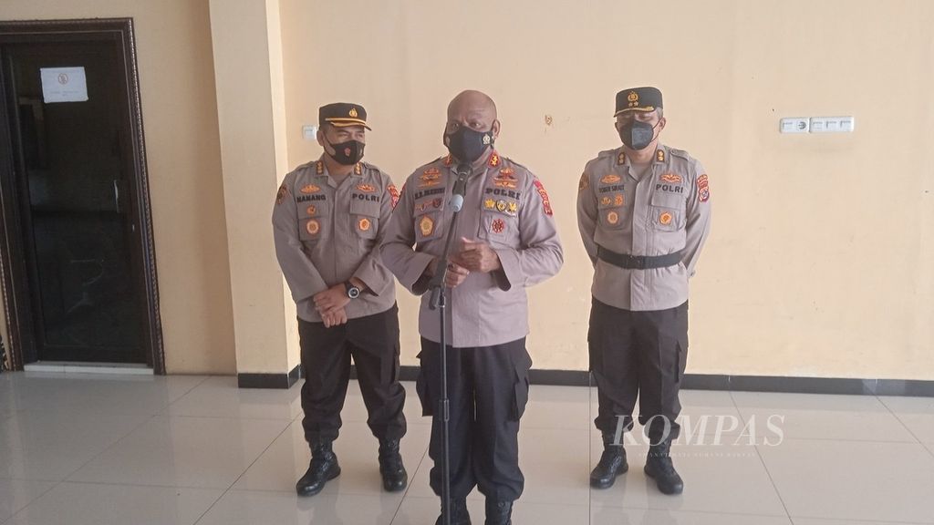 Kepala Kepolisian Daerah Papua Inspektur Jenderal Mathius Fakhiri di Jayapura, Jumat (28/1/2022).