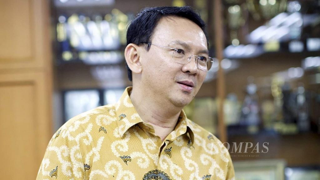 Mantan Gubernur DKI Jakarta Basuki Tjahaja Purnama yang kerap menggunakan kata <i>mangkanya</i> saat berbicara.