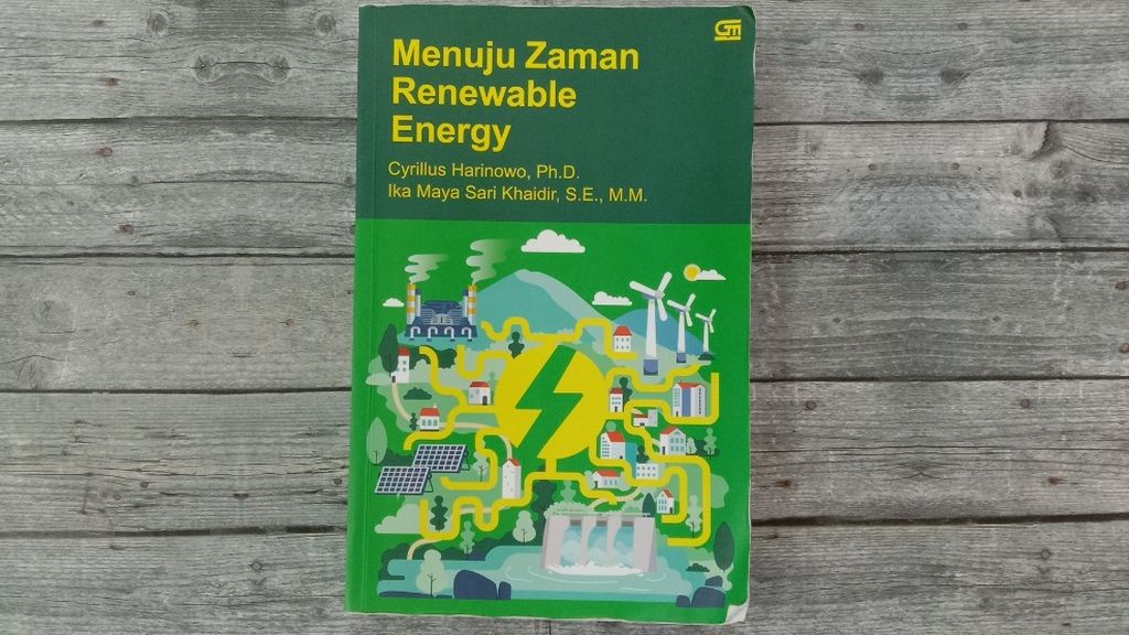 Halaman muka buku berjudul <i>Menuju Zaman Renewable Energy</i>