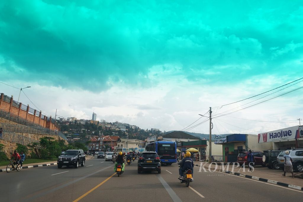 Suasana kota Kigali di Rwanda yang bersih, Jumat (3/5/2024).
