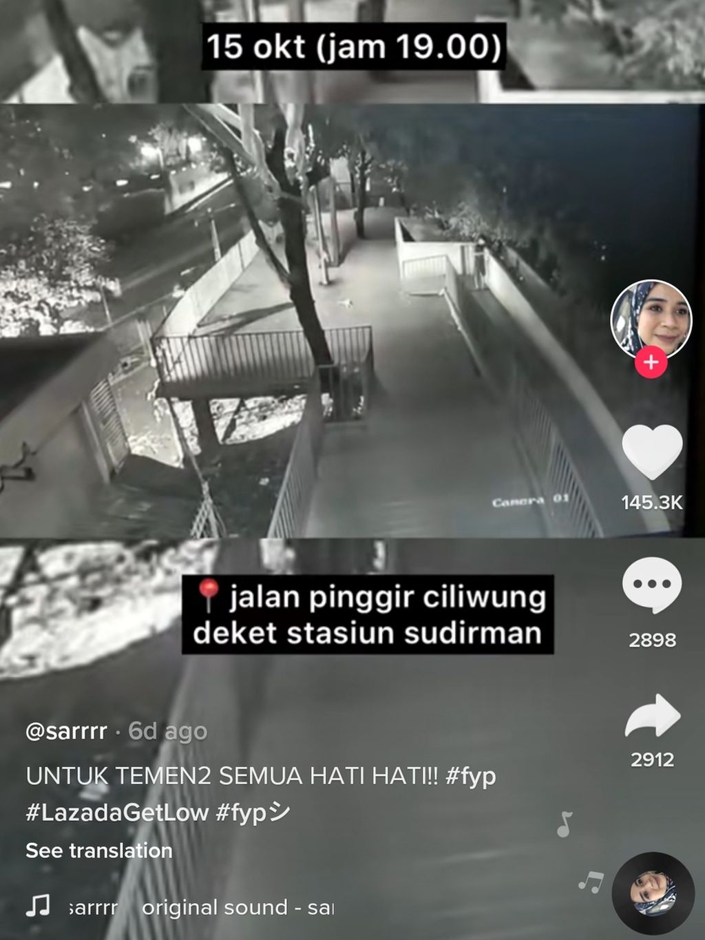 Korban pelecehan oleh pelaku ekshibisionis di kawasan Sudirman, Tanah Abang, Jakarta Pusat, menjelaskan kronologi kejadian di media sosial Tiktok pribadinya.
