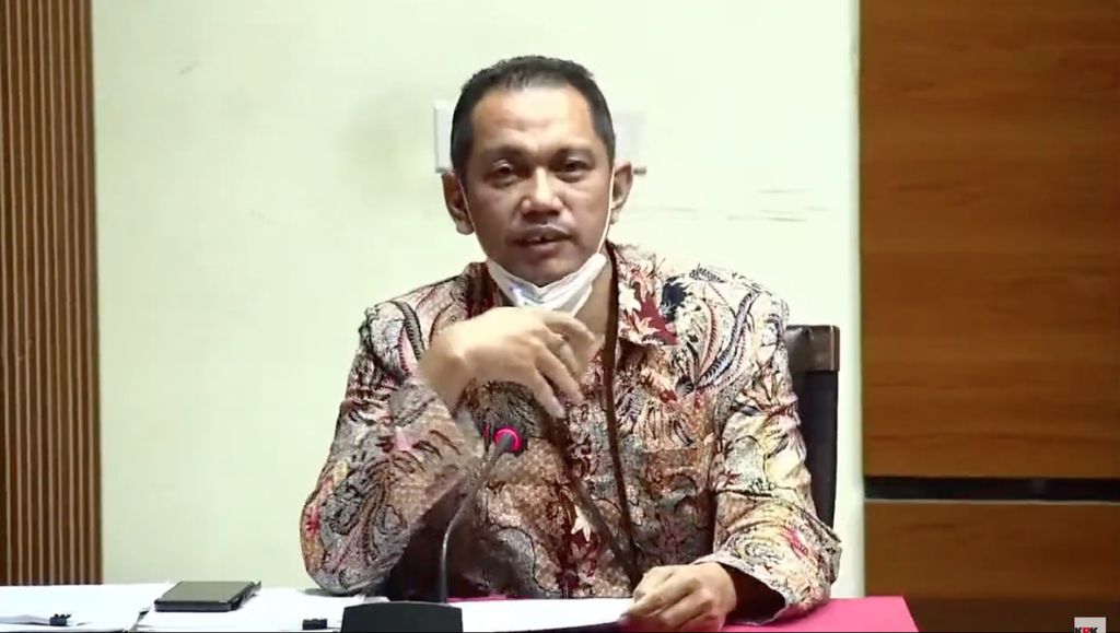 Wakil Ketua KPK Nurul Ghufron dalam jumpa pers, Rabu (15/9/2021).