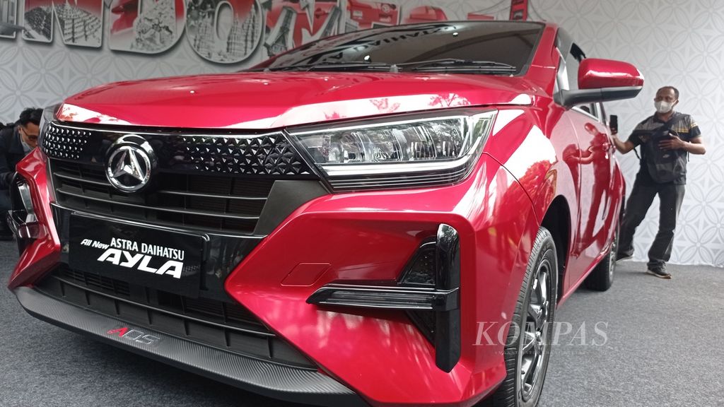 All New Astra Daihatsu Ayla yang dikenalkan Daihatsu di Hutan Kota Gelora Bung Karno, Senayan, Jakarta Pusat, Rabu (15/2/2023).
