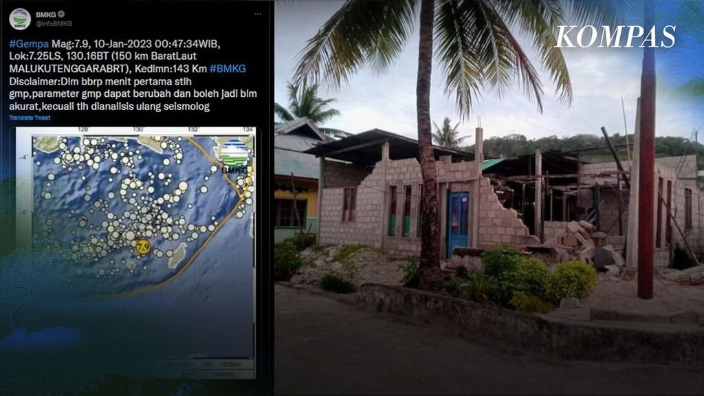 Gempa Magnitudo 7,5 Guncang Maluku, BMKG Cabut Peringatan Tsunami