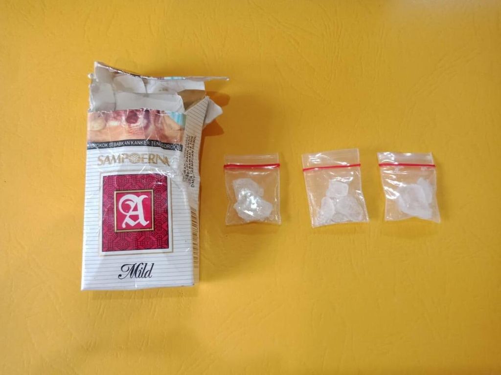 Ilustrasi. Unit Narkoba Kepolisian Sektor Kembangan Polres Metro Jakarta Barat mengamankan barang bukti berupa tiga paket sabu siap edar, Senin (5/11/2018).