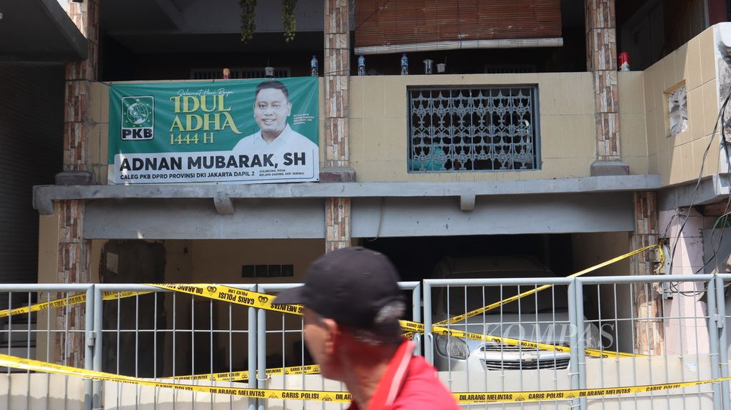 Rumah bapak dan anak yang ditemukan meninggal di Jalan Balai Rakyat V, RT 006 RW 003 Kelurahan Tugu Selatan, Kecamatan Koja, Jakarta Utara.