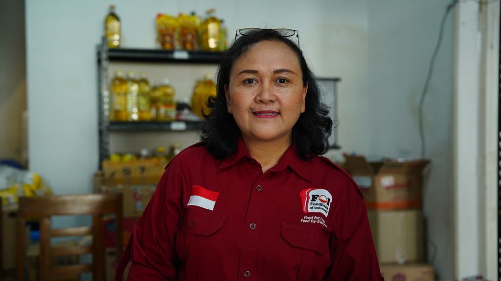 Ketua Yayasan Lumbung Pangan Indonesia (Co-founder Foodbank of Indonesia) Wida Septarina Wijayanti