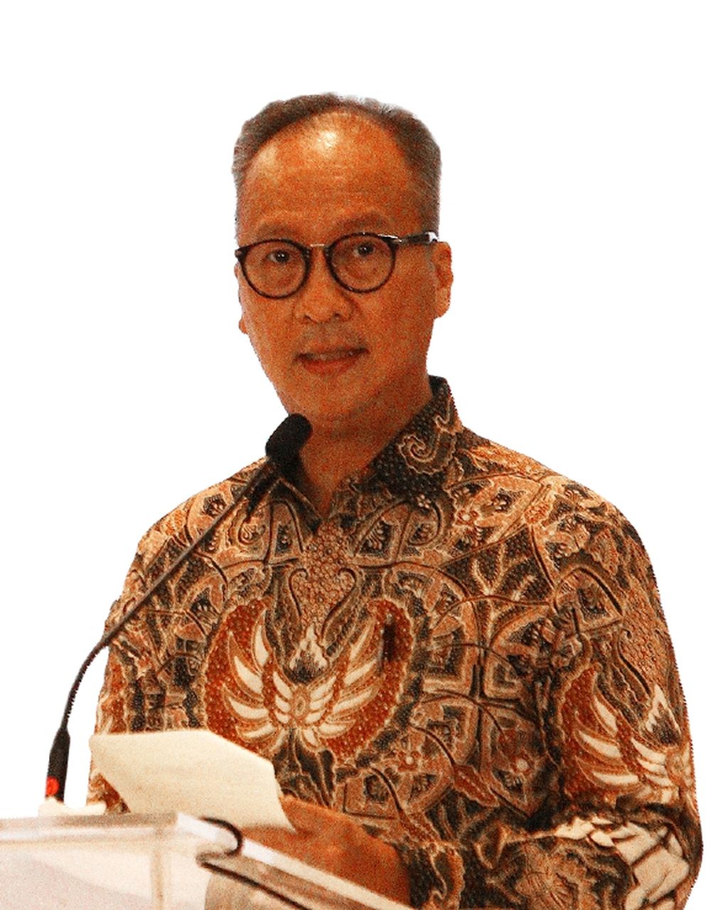 Menteri Perindustrian RI Agus Gumiwang Kartasasmita dalam acara "Gala Dinner" Program G20 Kompas di Hotel Pullman, Jakarta Pusat, Rabu (19/10/2022). Acara ini merupakan bentuk kolaborasi Kompas bersama PLN, East Ventures, dan Lazada Indonesia.