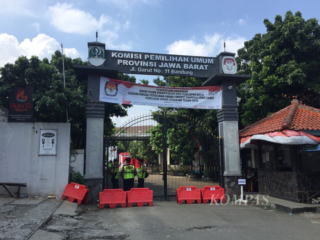 Rekapitulasi pilpres di KPU Jabar Bandung 