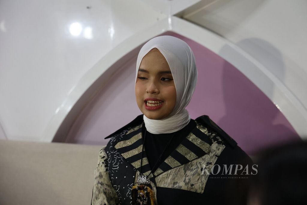 Putri Ariani saat ditemui di Jakarta, Jumat (9/6/2023). 