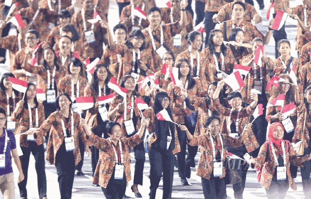 Kontingen Indonesia di SEA Games Singapura 2015.