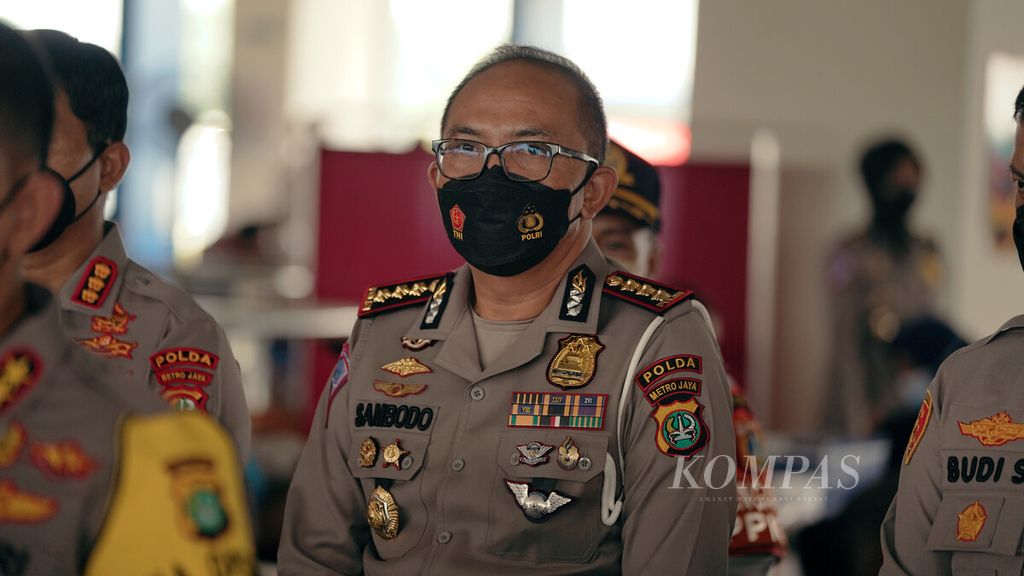 Direktur Lalu Lintas Polda Metro Jaya Komisaris Besar Sambodo Purnomo Yogo 
