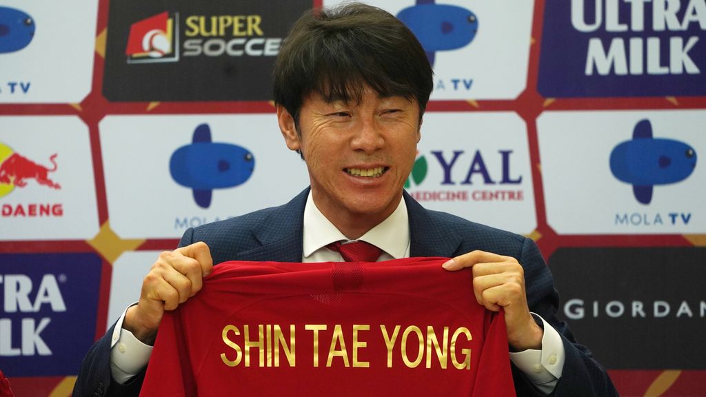 Pelatih tim nasional Indonesia Shin Tae-yong. 