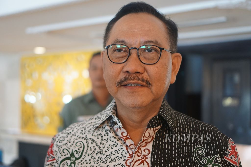 Kepala Otorita IKN Bambang Susantono di Kota Balikpapan, Kalimantan Timur, Jumat (15/9/2023).