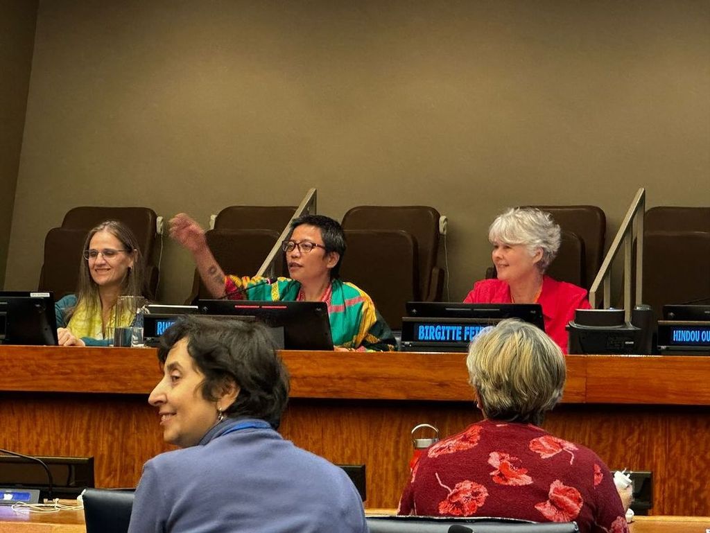 AMAN Secretary General Rukka Sombolinggi was a speaker at a meeting of the global indigenous community held at the UN Headquarters in New York, USA on April 15-26, 2024.