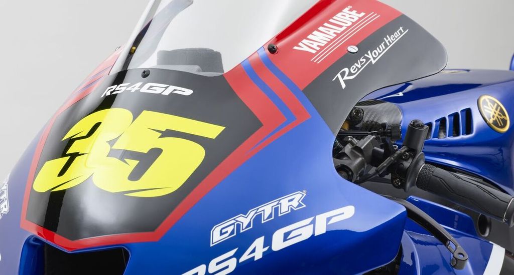 Motor YZR-M1 dengan <i>livery</i> spesial, Yamalube RS4GP Racing Team, akan dipacu oleh pebalap penguji Cal Crutchlow dalam balapan MotoGP seri Jepang di Motegi, 29 September-1 Oktober 2023. 