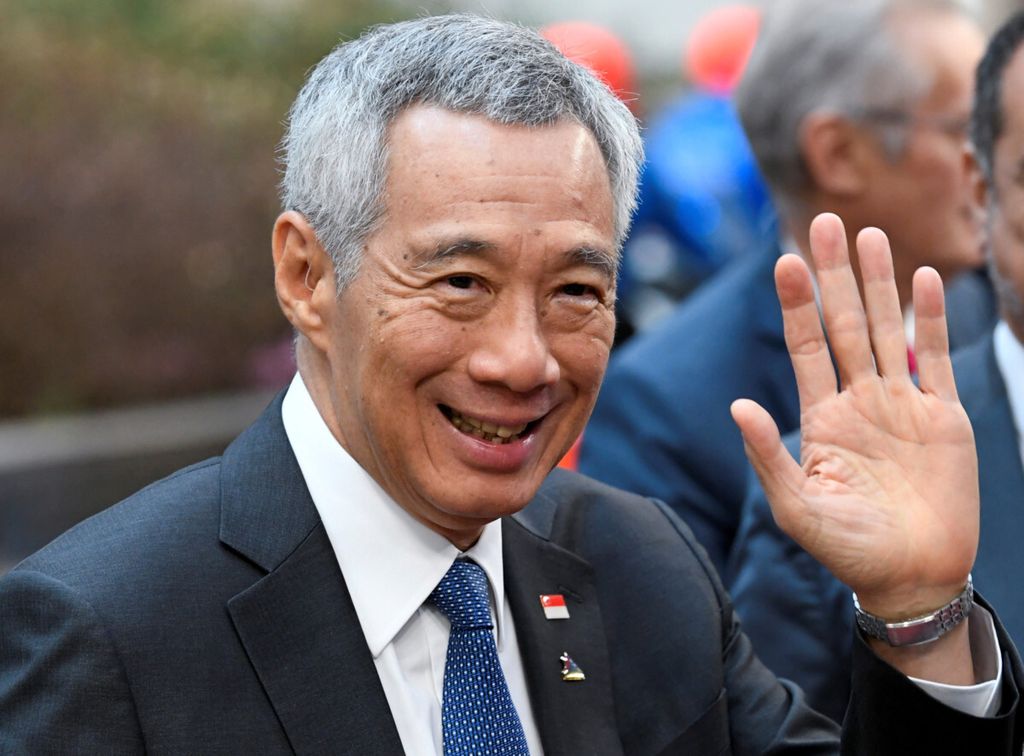 Perdana Menteri Singapura Lee Hsien Loong saat menghadiri KTT ASEM di Brussels, Belgia, 19 Oktober 2018. Ia termasuk sejumlah pemimpin negara yang telah mengucapkan selamat kepada calon presiden Prabowo Subianto. 