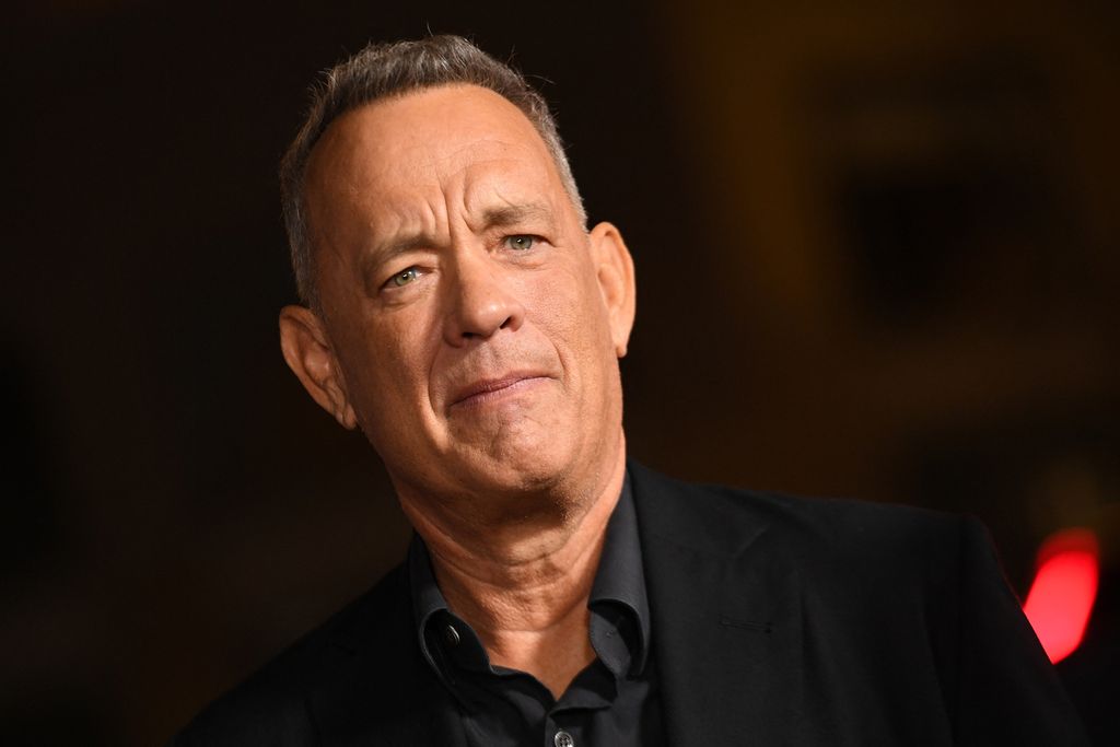 Aktor Amerika Serikat, Tom Hanks, menghadiri pemutaran perdana film <i>Here</i> dalam acara AFI Fest 2024 di TCL Chinese Theatre, Hollywood, Amerika Serikat, 25 Oktober 2024.