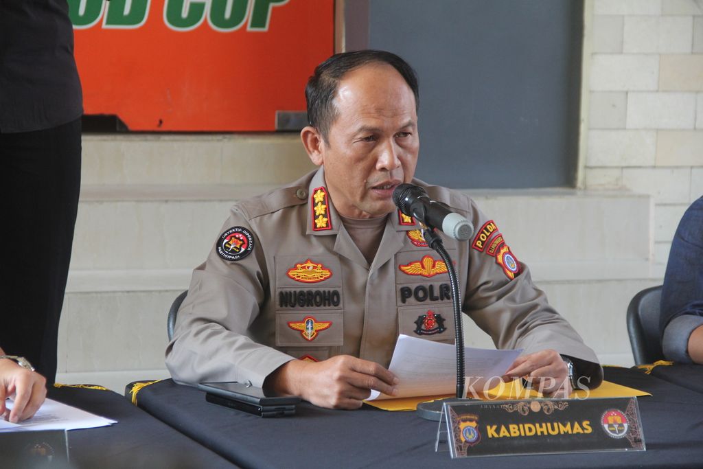 Kepala Bidang Humas Polda Daerah Istimewa Yogyakarta (DIY) Komisaris Besar Nugroho Arianto.