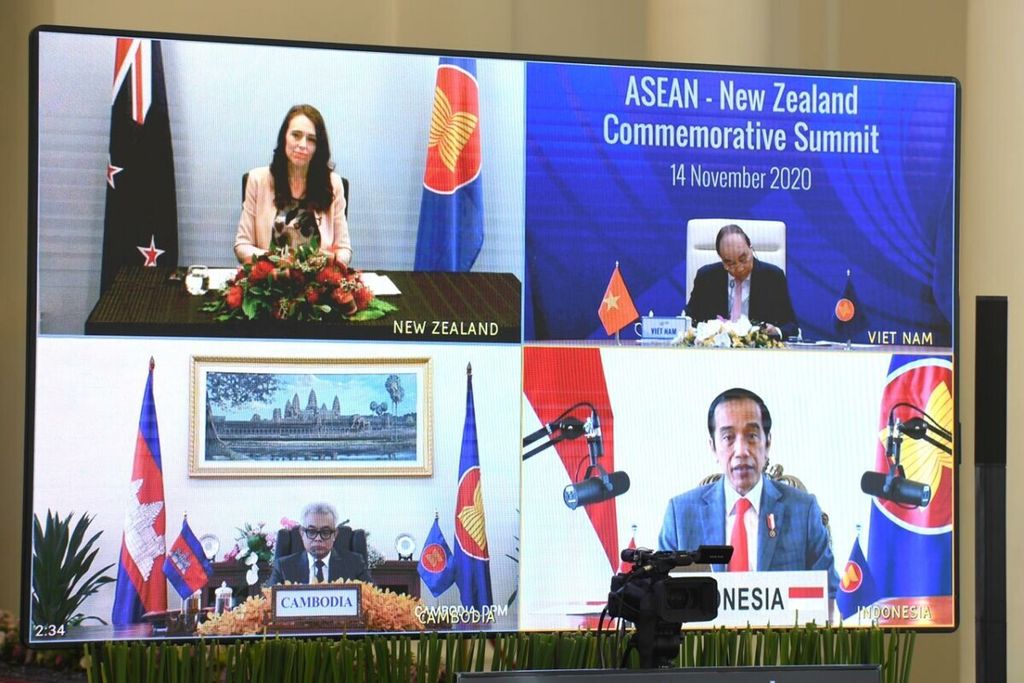 Dalam KTT ASEAN-Selandia Baru, Presiden Joko Widodo menyampaikan beberapa isu seperti penguatan kerja sama ASEAN dan negara-negara Pasifik Selatan dan penguatan kerja sama ekonomi saling menguntungkan melalui RCEP. PM Ardern menyambut menyambut baik penguatan kerja sama ASEAN-Selandia Baru.