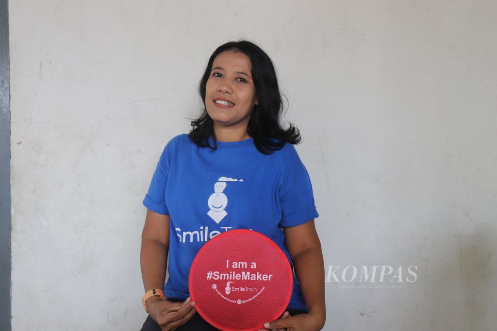 Selfina, pekerja sosial Smile Train Wilayah Sulteng, Jumat (24/6/2022).