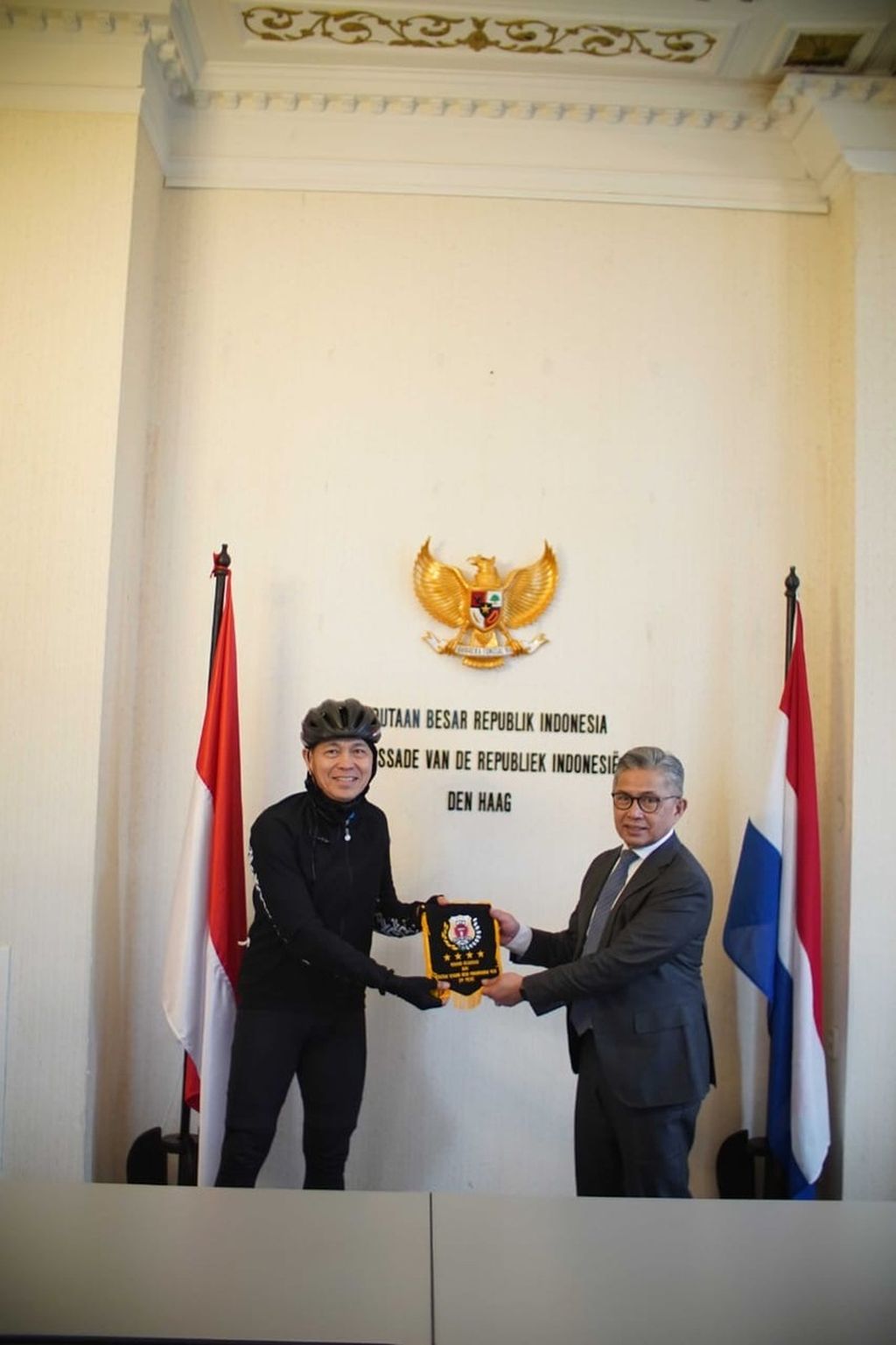 Royke met with the Indonesian Ambassador to the Kingdom of the Netherlands at Den Haag Mayerfas.