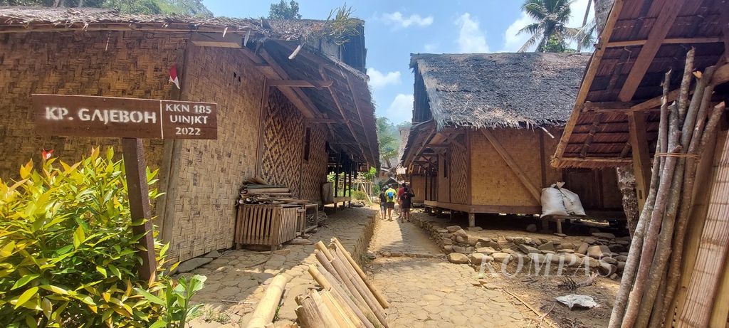 Kampung Gajeboh di Desa Kanekes, Lebak, Banten, Sabtu (30/9/2023).