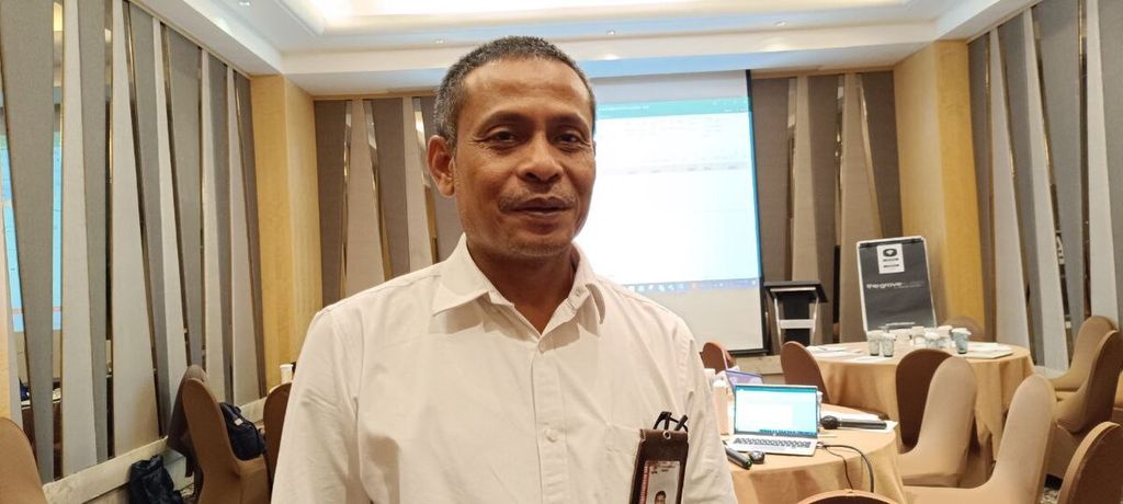 Pelaksana Tugas Direktur Korsup Wilayah I Komisi Pemberantasan Korupsi (KPK) Edi Suryanto saat ditemui dalam acara Rapat Koordinasi Penyusunan Regulasi Pengukuran Kinerja Pengelolaan Barang Milik Daerah di Jakarta, Rabu (6/9/2023).