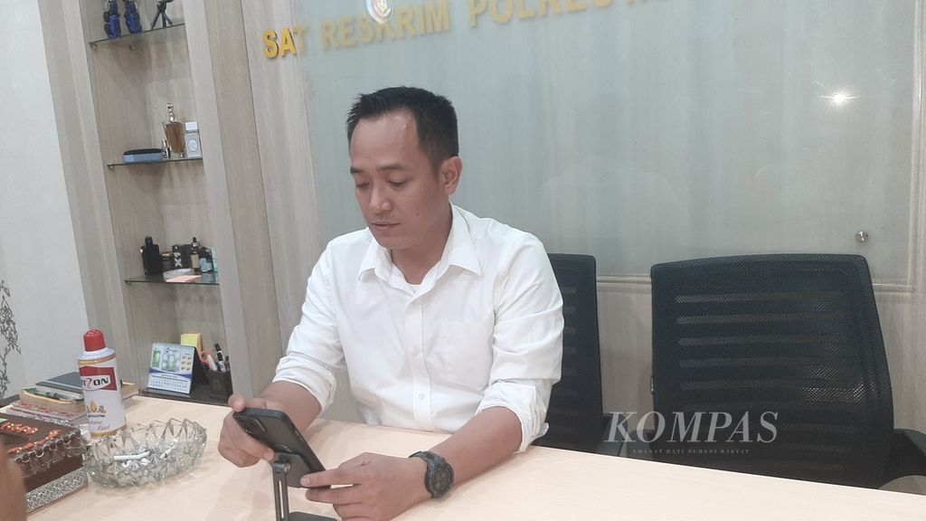 Kepala Satuan Reserse Kriminal Kepolisian Resor Kota Pontianak Komisaris Tri Prasetyo, Senin (7/8/2023).