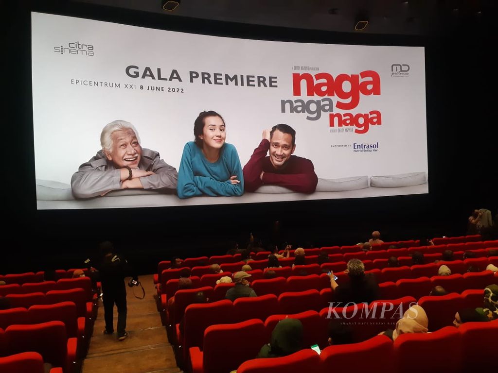 Gala Premier <i>Naga Naga Naga</i> diselenggarakan di Jakarta, Rabu (8/6/2022).