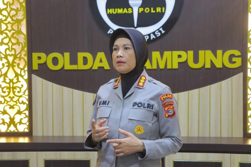 Kepala Bidang Humas Polda Lampung Komisaris Besar Umi Fadilah Astutik